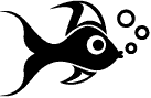 Black and white fish